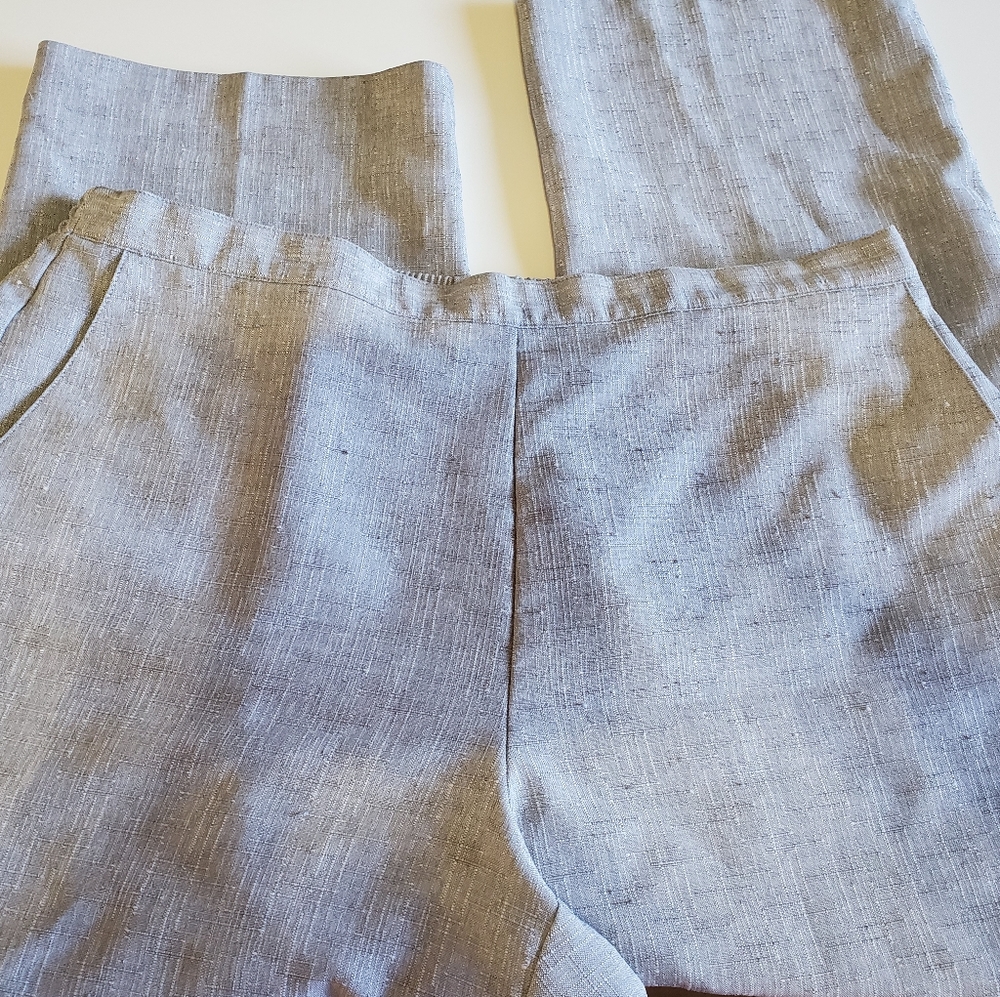 Alfred Dunner Size 16 Gray Polyester Work Pants